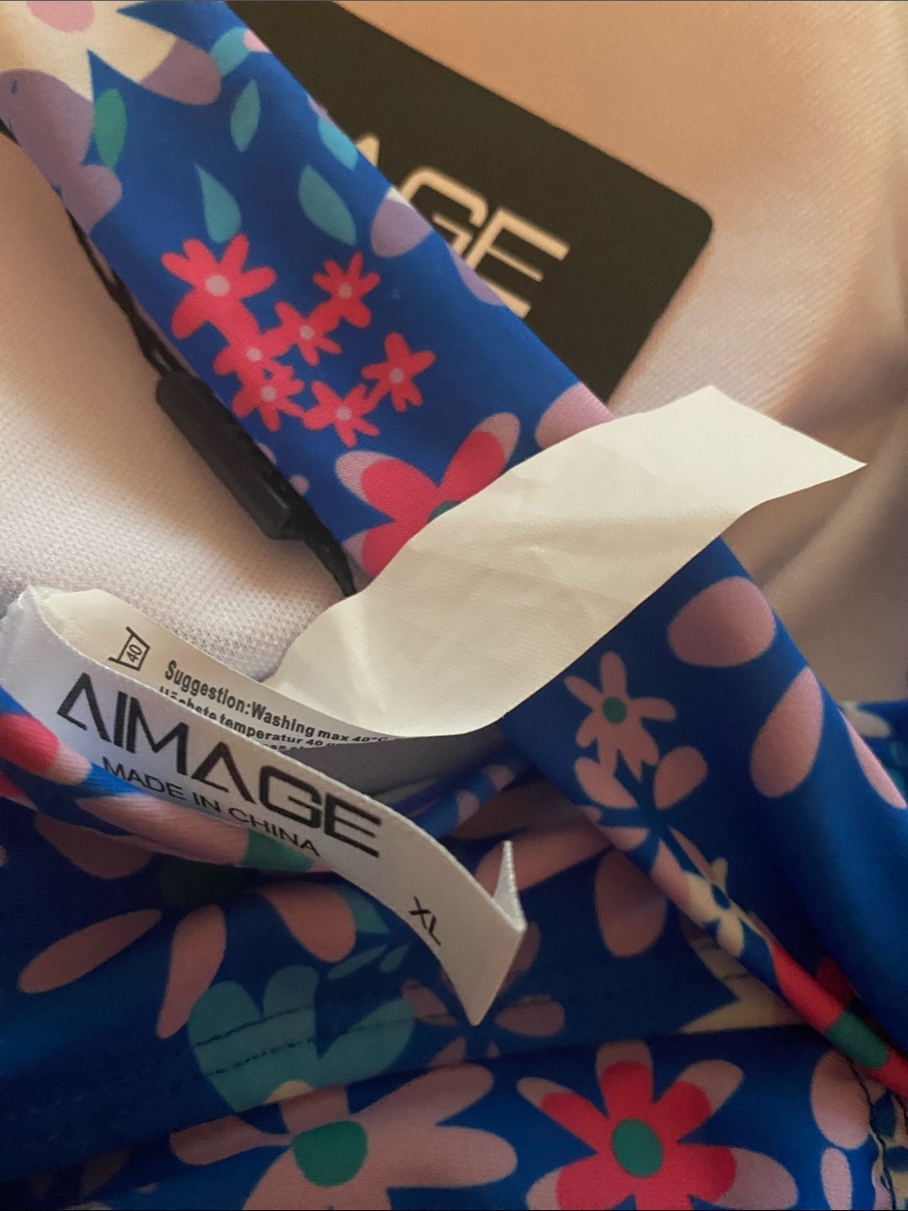Aimage NWT size XL one piece floral bathing suit - Picture 8 of 8